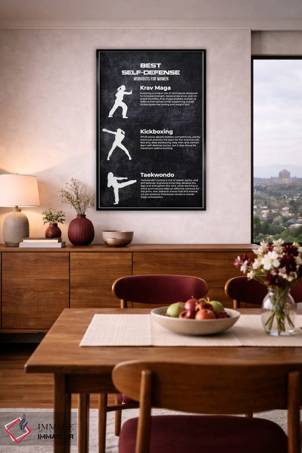 تابلو دکوراتیو بهترین دفاع شخصی اثر جوزف فرناندو - D3B