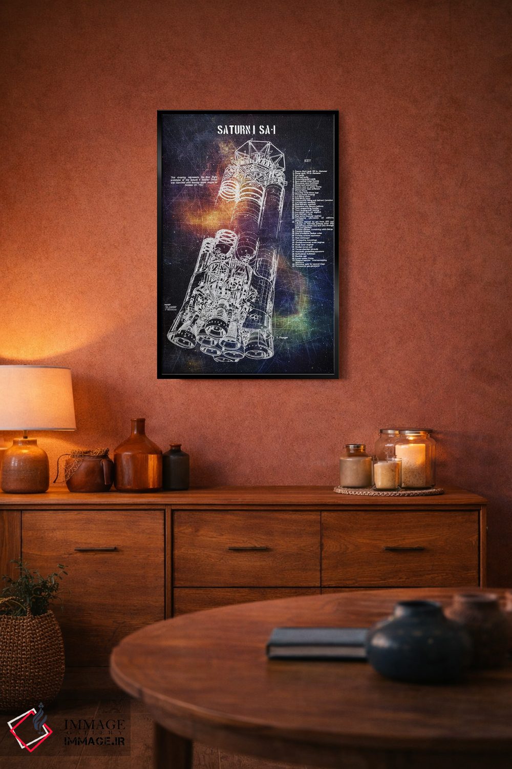 تابلو دکوراتیو ساترن I مدل SA-I اثر جوزف فرناندو - D4B