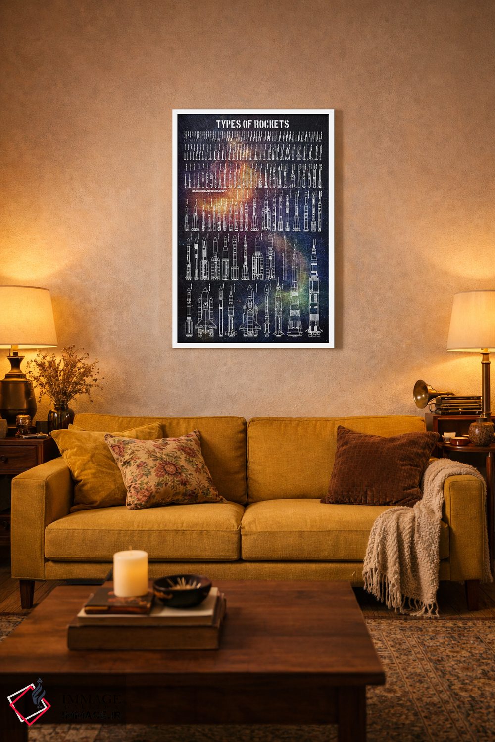 تابلو دکوراتیو انواع موشک ها اثر جوزف فرناندو - D2W
