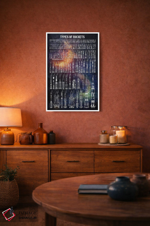 تابلو دکوراتیو انواع موشک ها اثر جوزف فرناندو - D4W