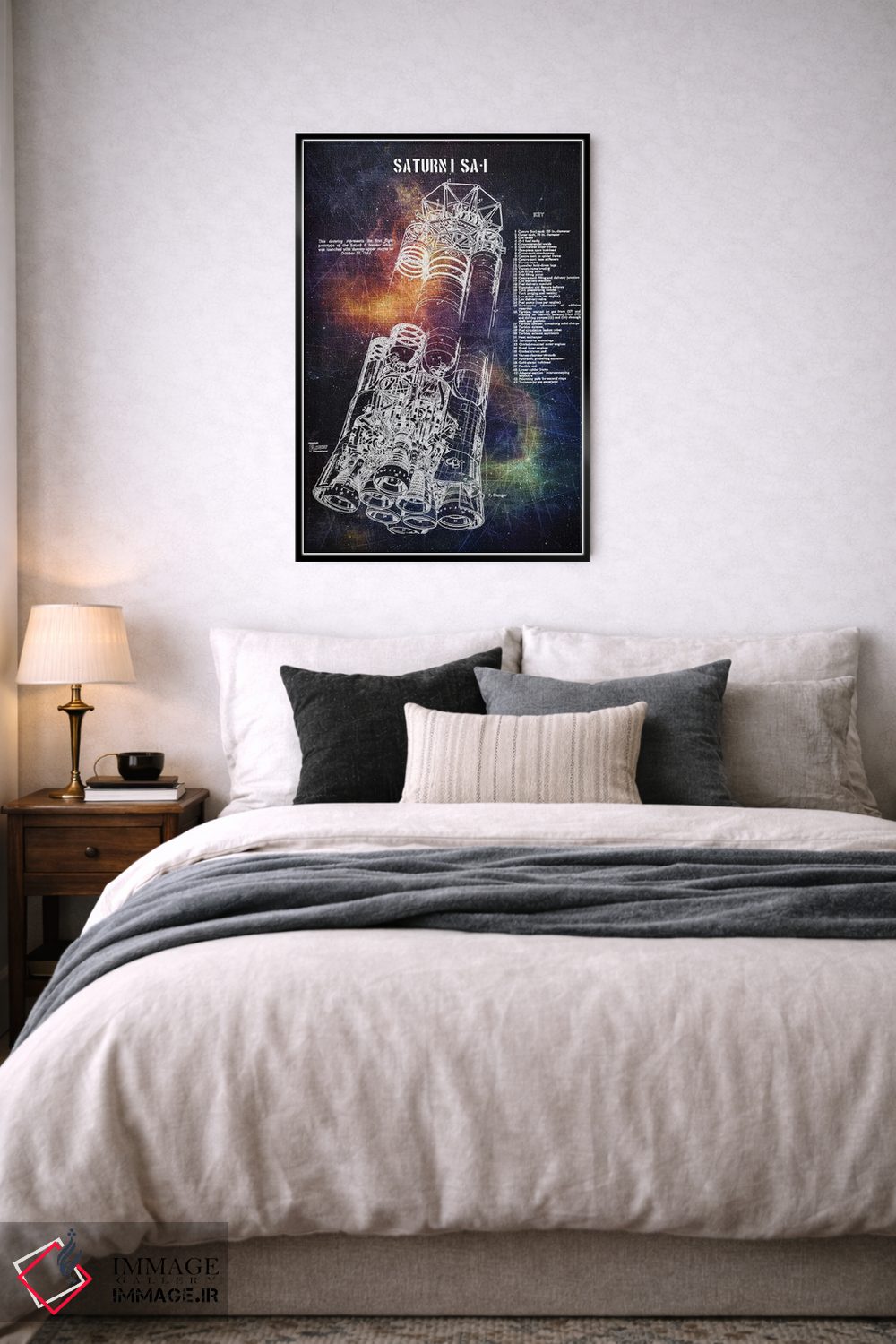 تابلو دکوراتیو ساترن I مدل SA-I اثر جوزف فرناندو - D6B