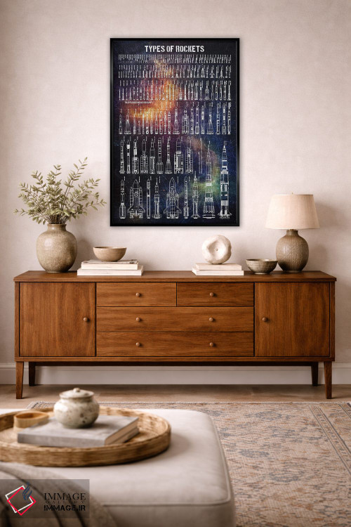 تابلو دکوراتیو انواع موشک ها اثر جوزف فرناندو - D5B