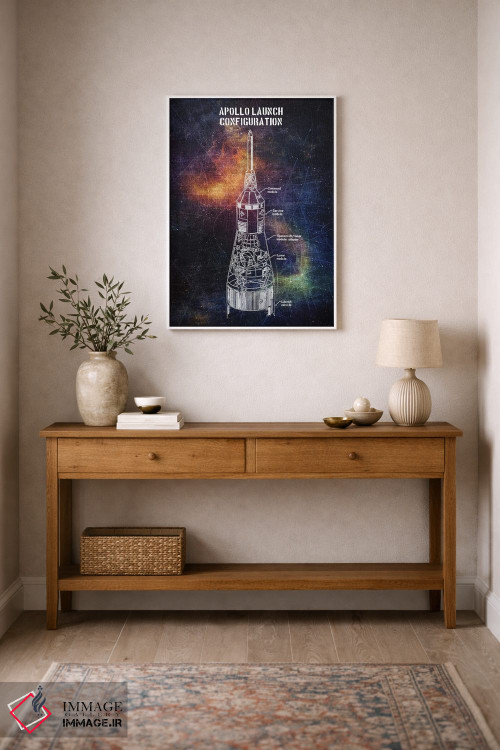 تابلو دکوراتیو پرتاب آپولو اثر جوزف فرناندو - D1W