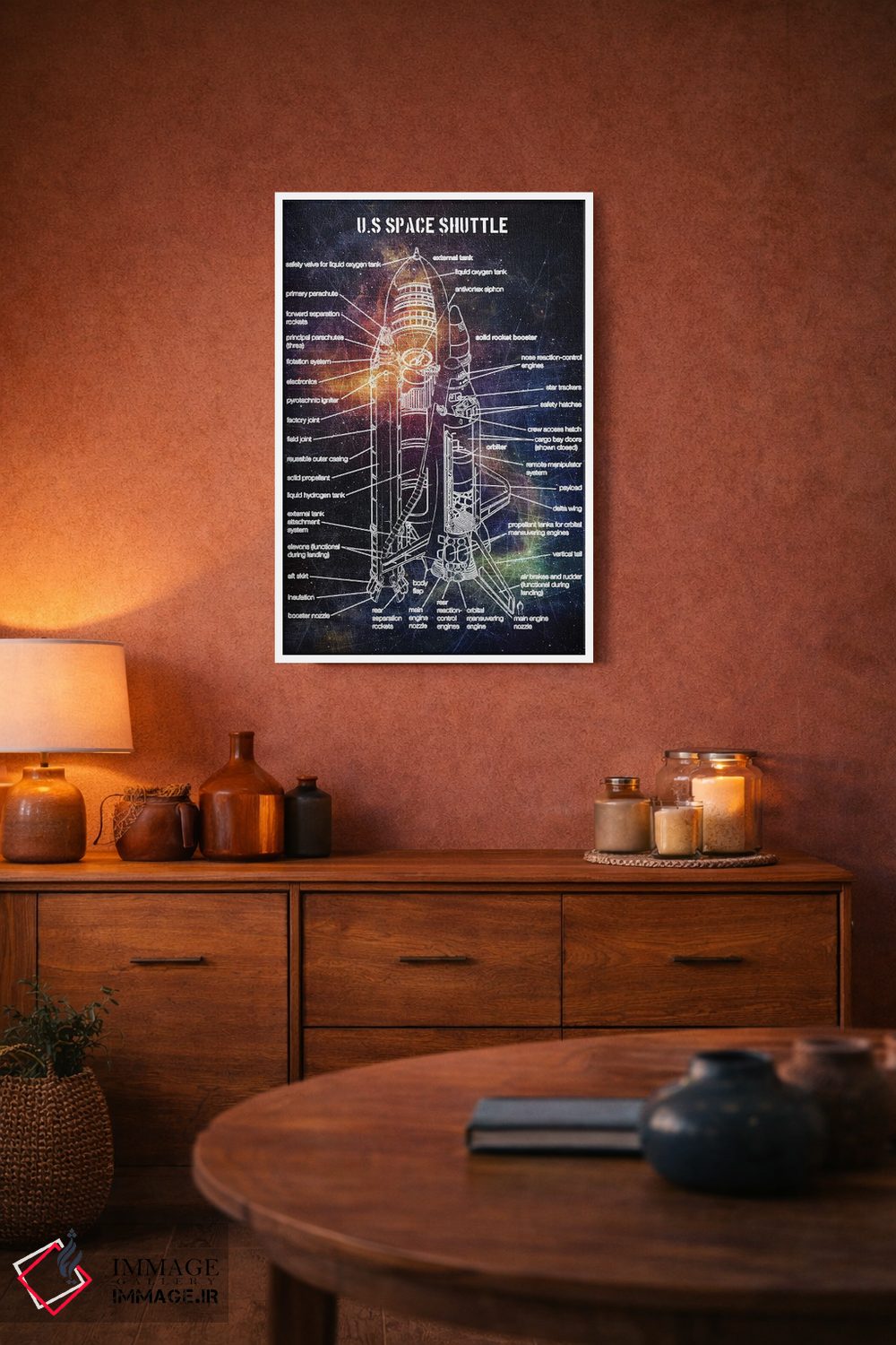 تابلو دکوراتیو شاتل فضایی آمریکا اثر جوزف فرناندو - D2W