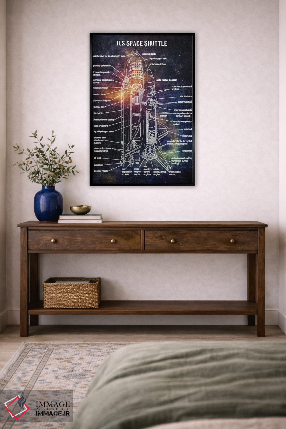 تابلو دکوراتیو شاتل فضایی آمریکا اثر جوزف فرناندو - D4B