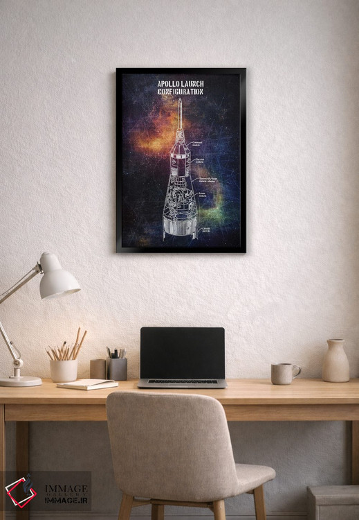 تابلو دکوراتیو پرتاب آپولو اثر جوزف فرناندو - D2B