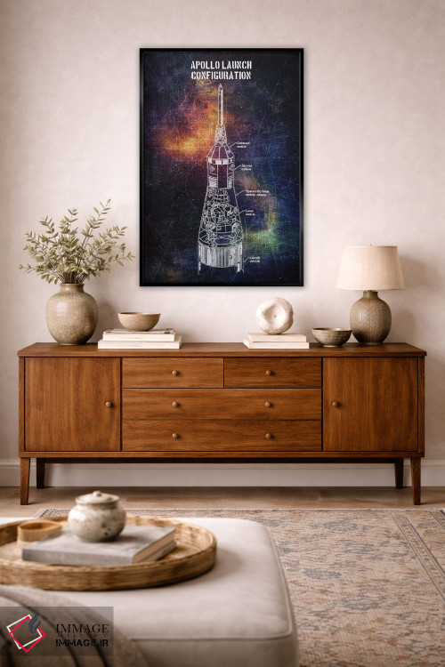 تابلو دکوراتیو پرتاب آپولو اثر جوزف فرناندو - D3B
