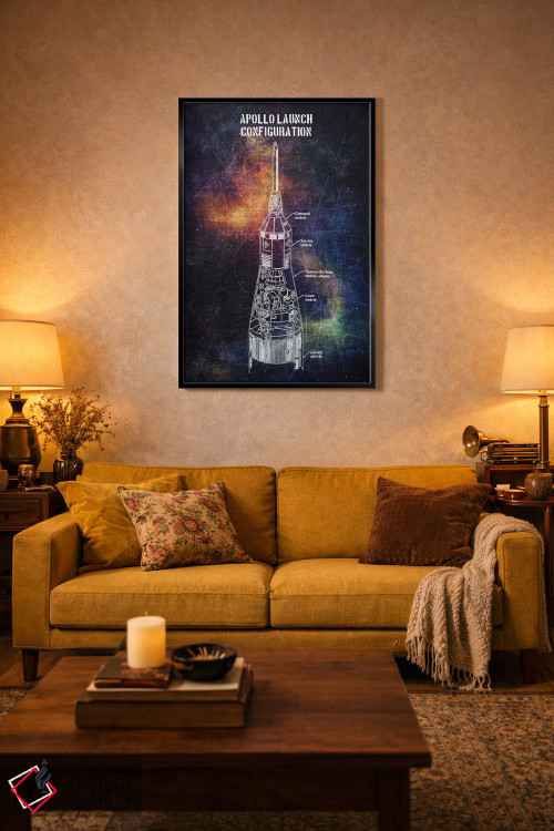 تابلو دکوراتیو پرتاب آپولو اثر جوزف فرناندو - D4B