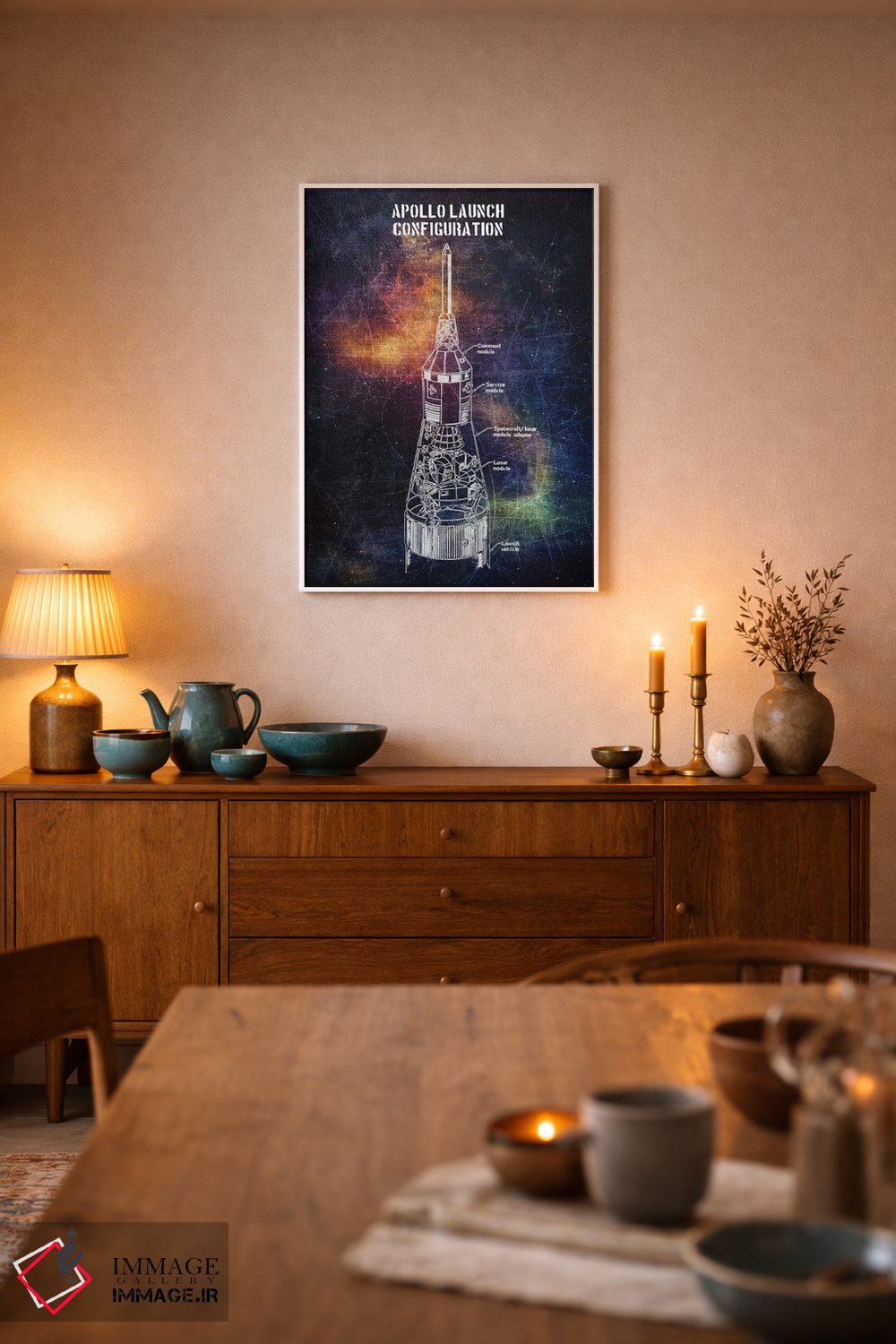 تابلو دکوراتیو پرتاب آپولو اثر جوزف فرناندو - D6W