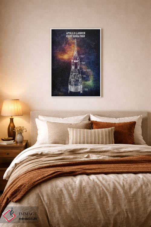 تابلو دکوراتیو پرتاب آپولو اثر جوزف فرناندو - D5W