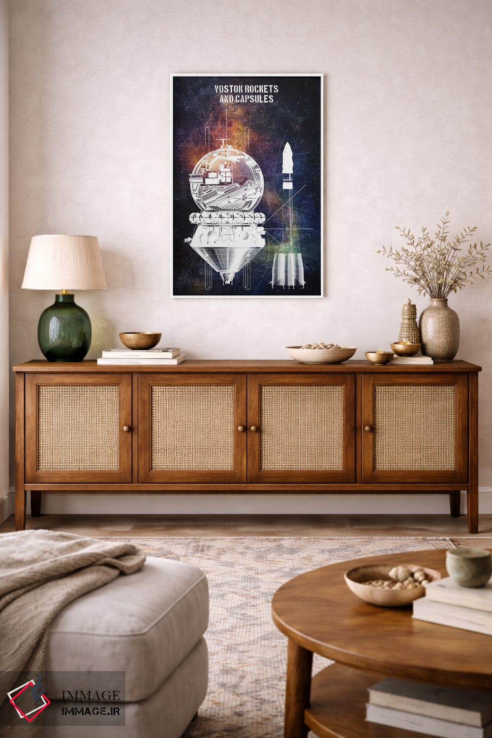 تابلو دکوراتیو موشک های ووستوک ۲ اثر جوزف فرناندو - D1W