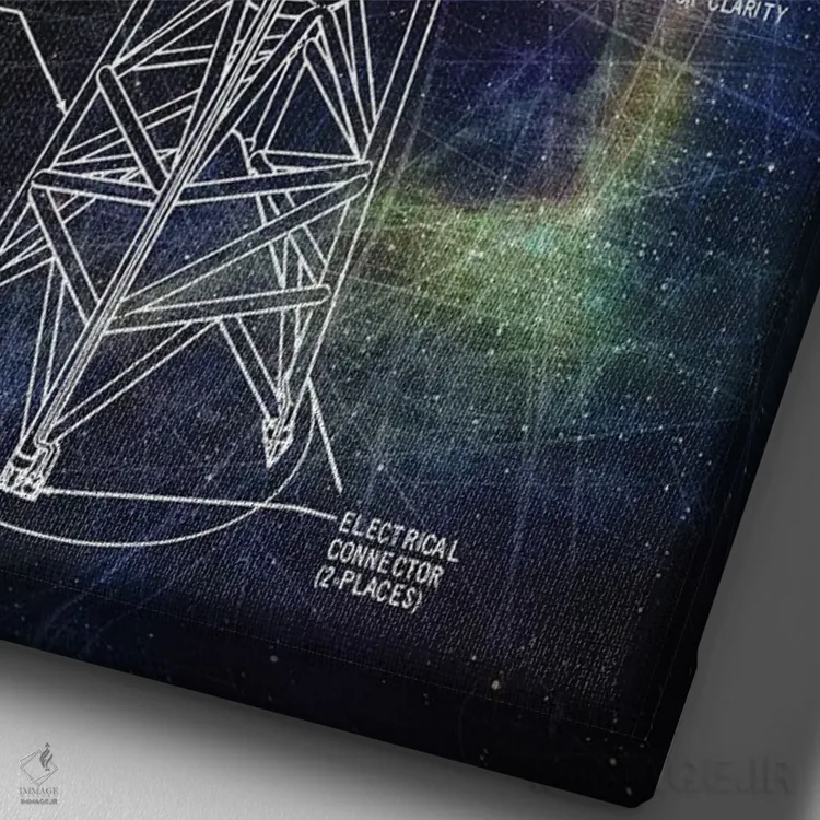 تابلو دکوراتیو فرار اضطراری پرتاب اثر جوزف فرناندو - نمای نزدیک بافت بوم