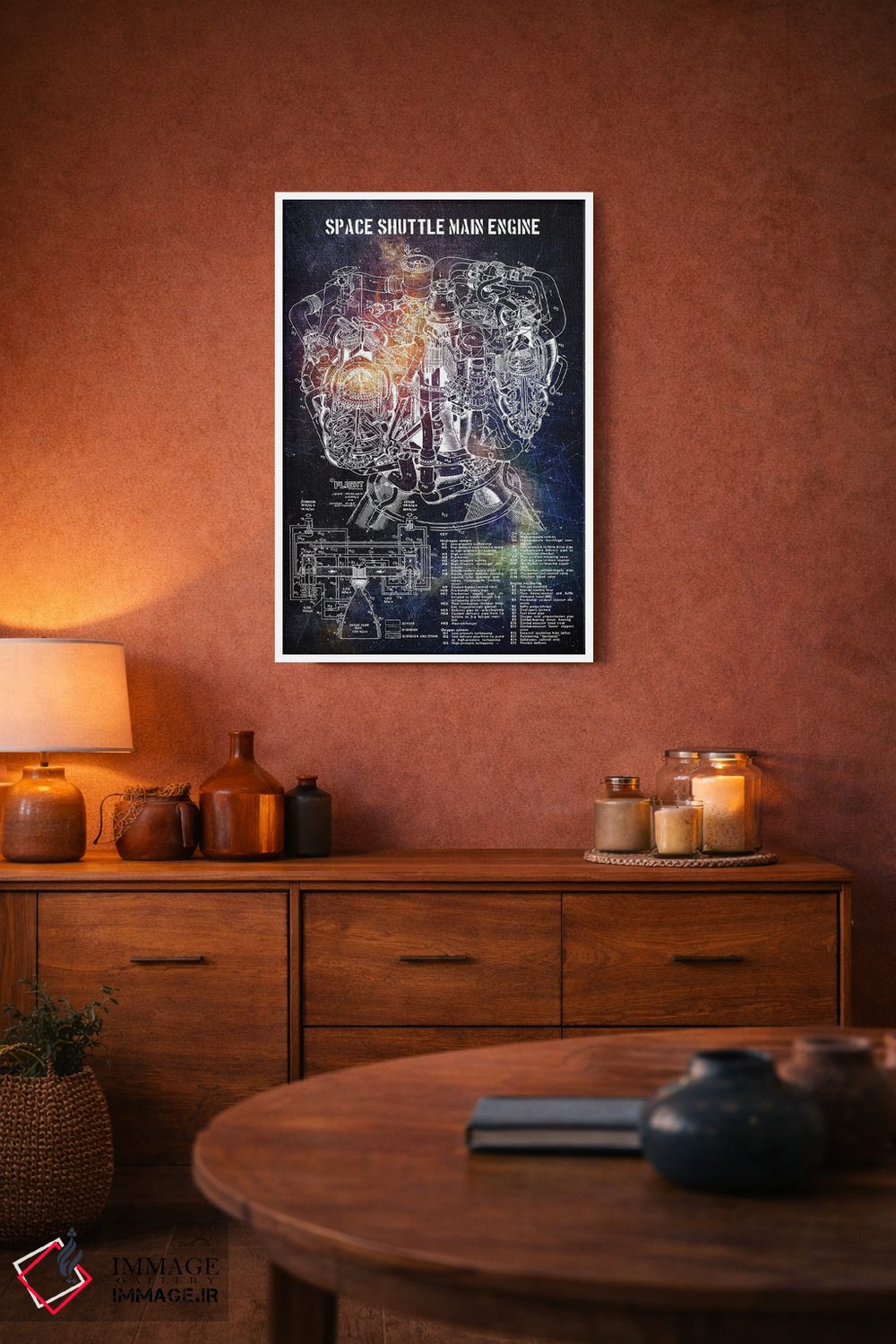 تابلو دکوراتیو موتور اصلی شاتل فضایی ۱ اثر جوزف فرناندو - D3W