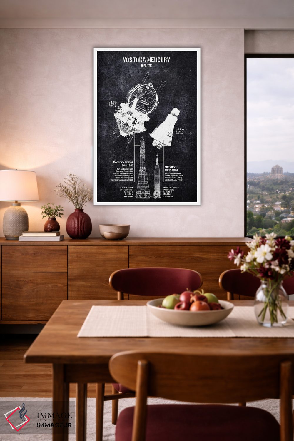 تابلو دکوراتیو ووستوک مرکوری اثر جوزف فرناندو - D4W