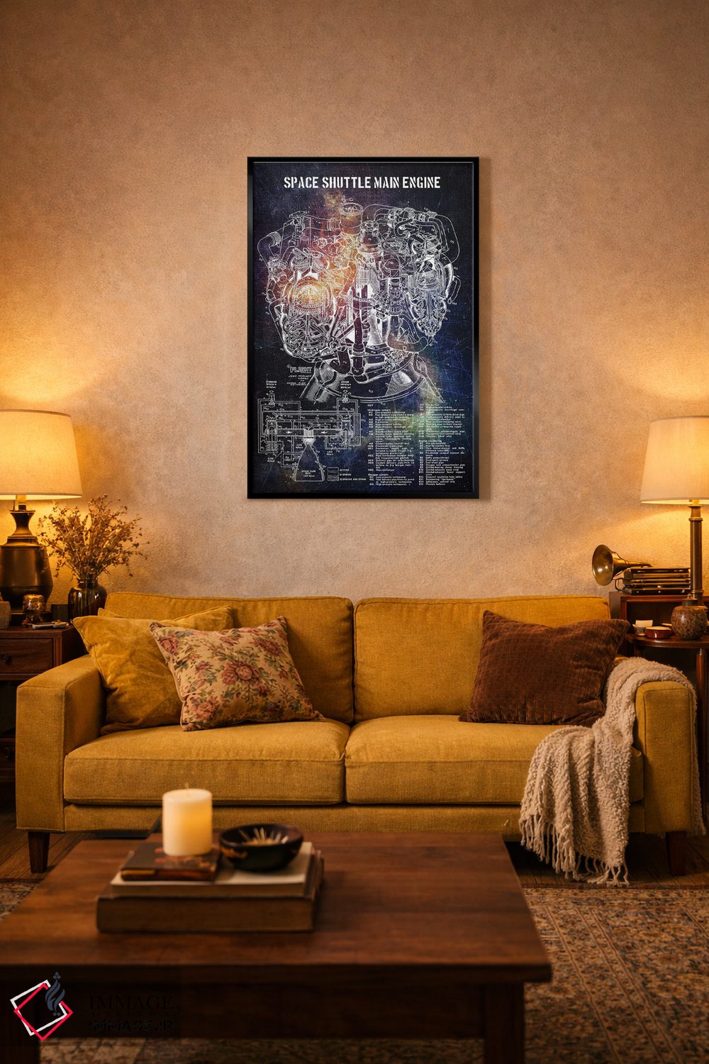 تابلو دکوراتیو موتور اصلی شاتل فضایی ۱ اثر جوزف فرناندو - D4B