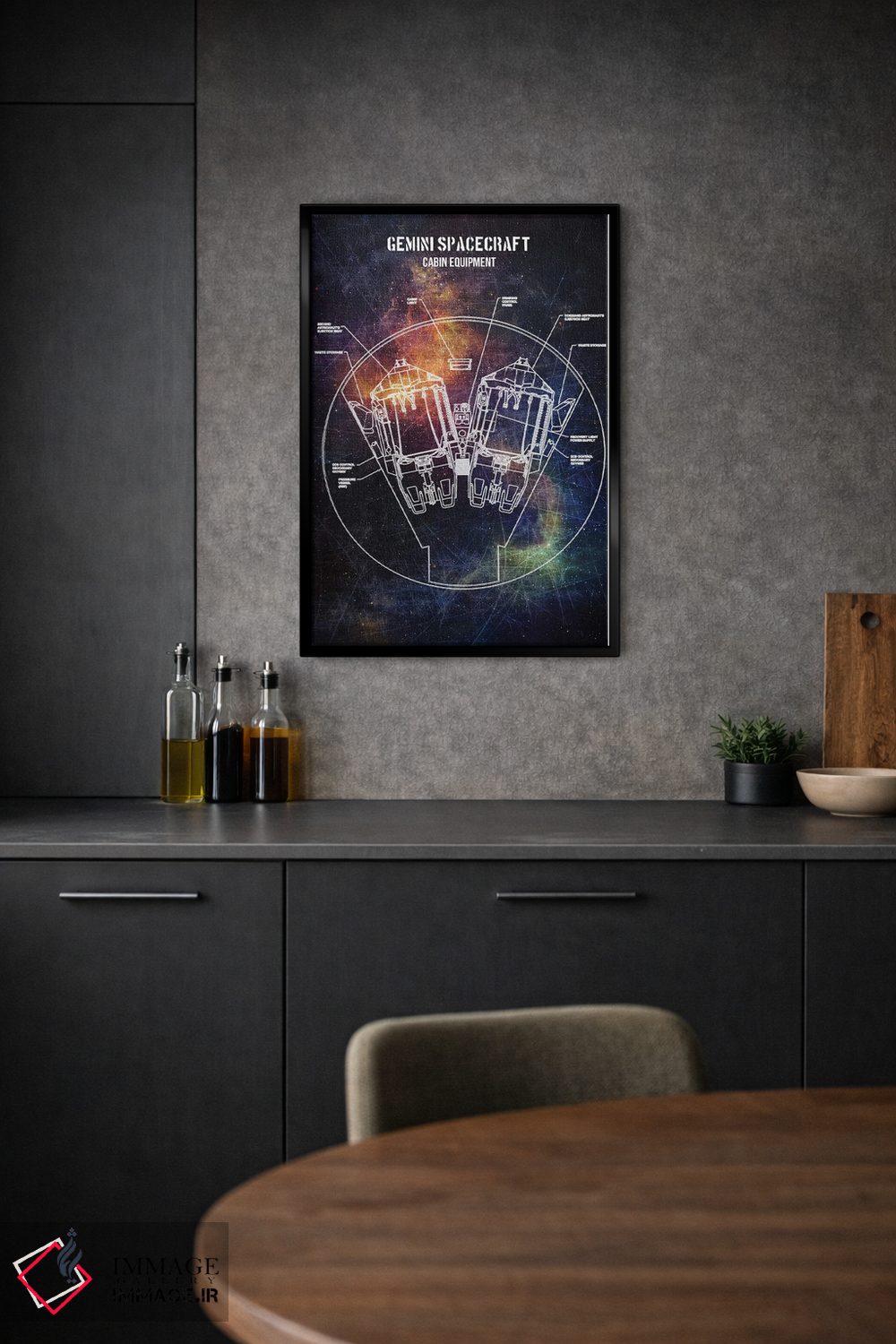 تابلو دکوراتیو فضاپیمای جمینی اثر جوزف فرناندو - D1B