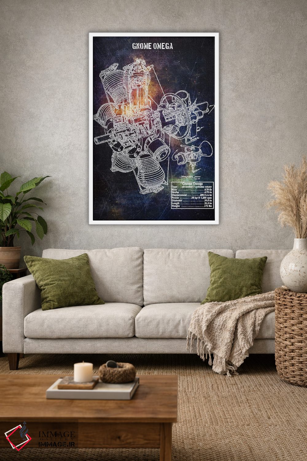 تابلو دکوراتیو گنوم امگا اثر جوزف فرناندو - D1W