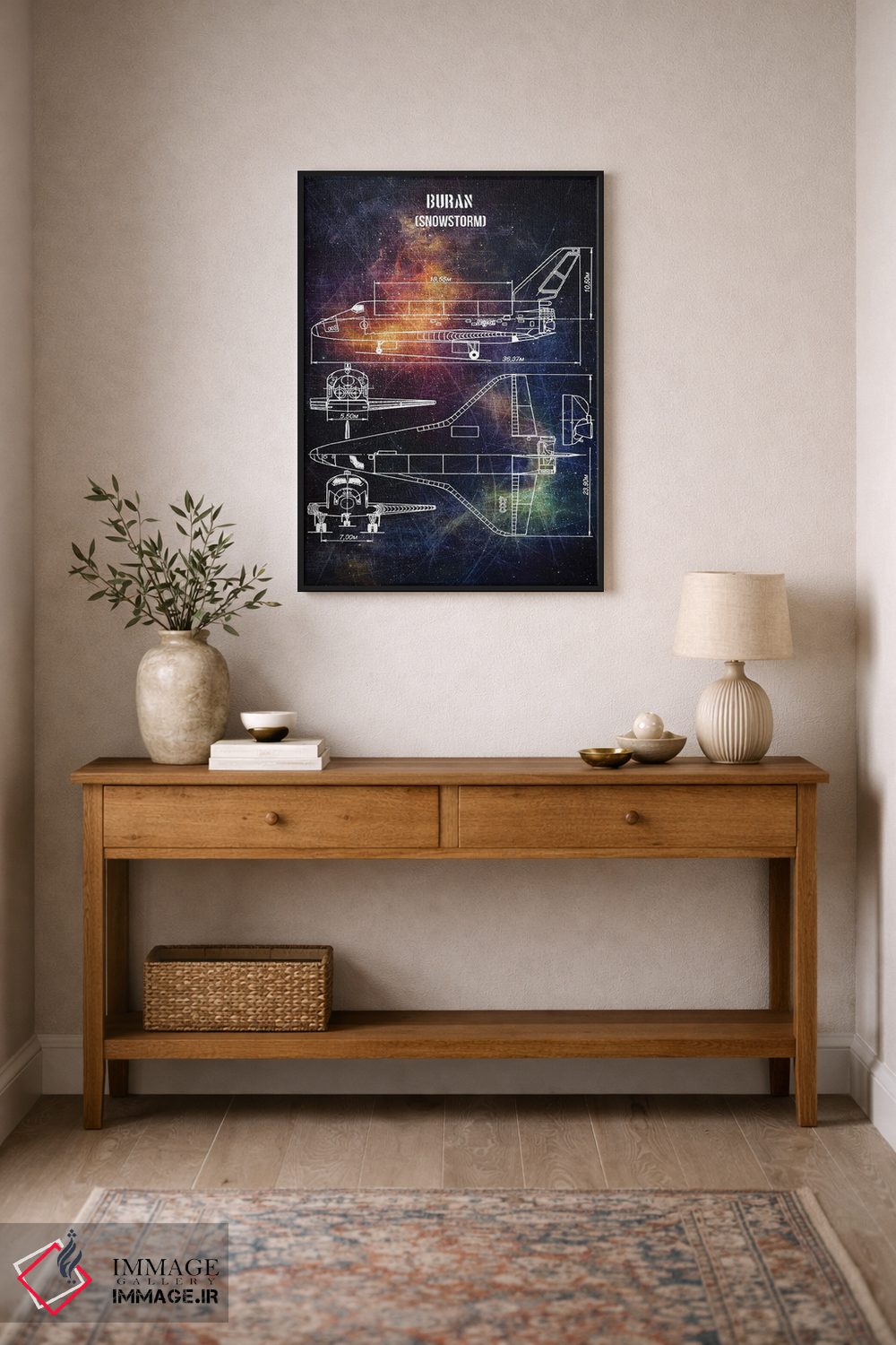 تابلو دکوراتیو بوران اثر جوزف فرناندو - D2B