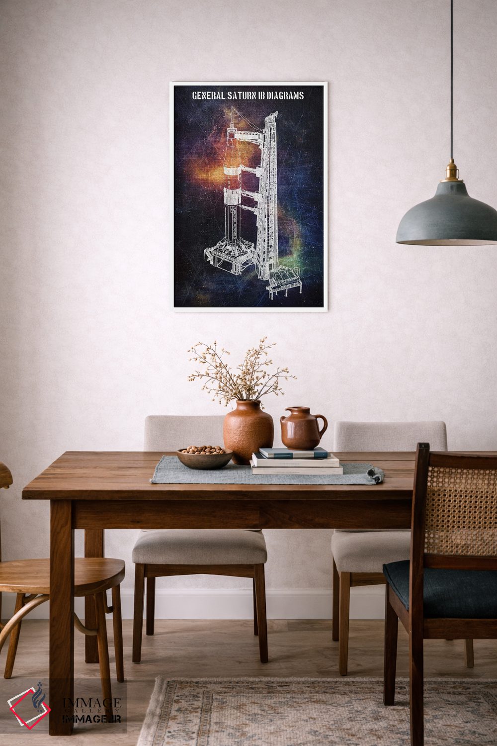 تابلو دکوراتیو نمودارهای کلی ساترن IB اثر جوزف فرناندو - D5W