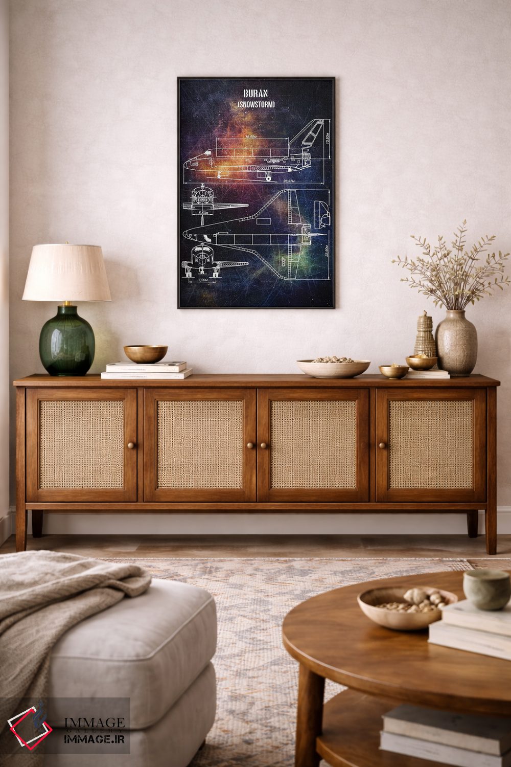 تابلو دکوراتیو بوران اثر جوزف فرناندو - D3B