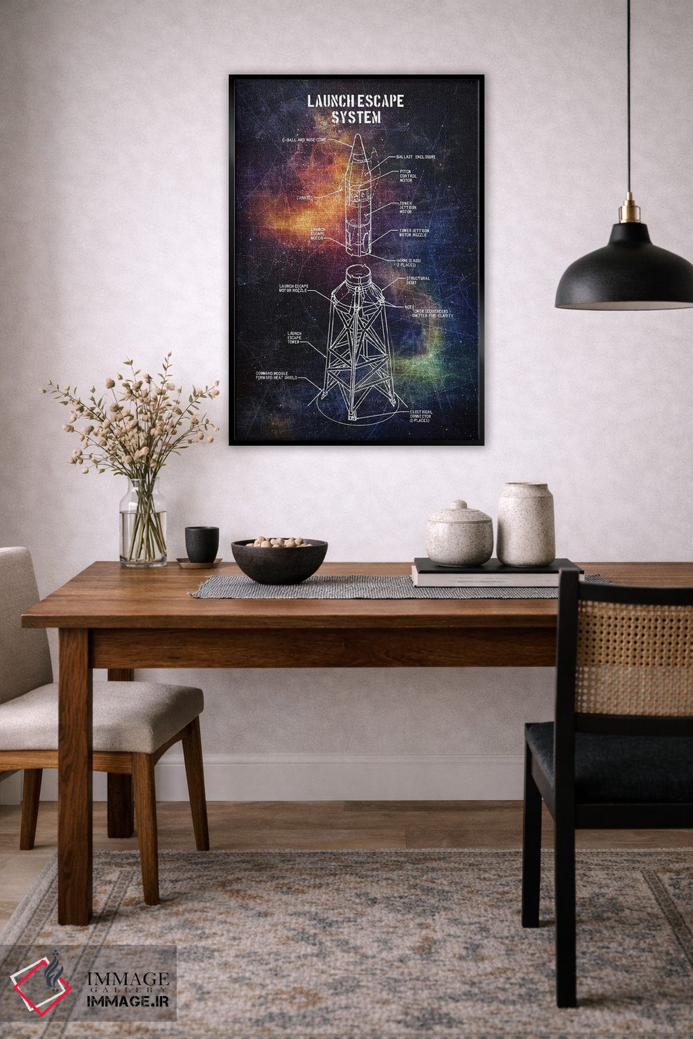 تابلو دکوراتیو فرار اضطراری پرتاب اثر جوزف فرناندو - D6B