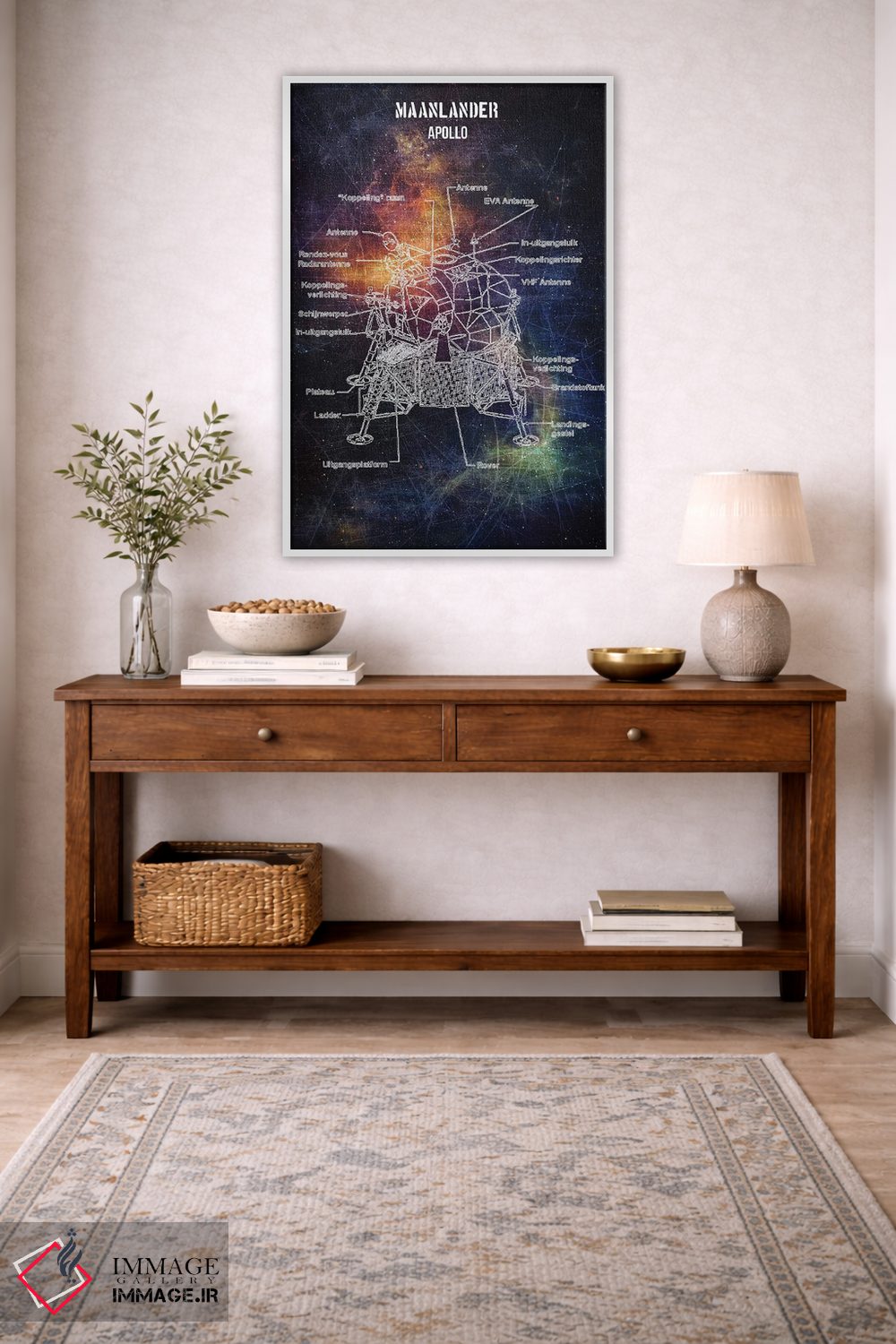 تابلو دکوراتیو فرودگر ماه اثر جوزف فرناندو - D1W