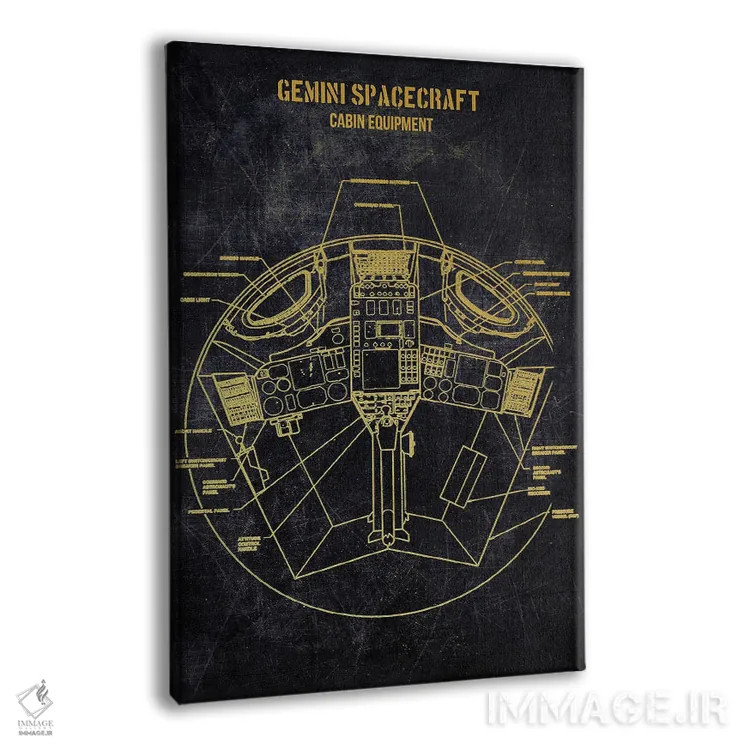 تابلو دکوراتیو جمینی اثر جوزف فرناندو - نمای پرسپکتیو محصول