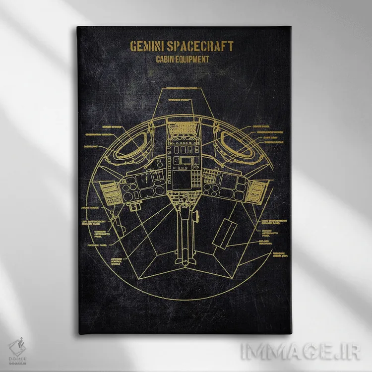 تابلو دکوراتیو جمینی اثر جوزف فرناندو - نمای روبهرو روی دیوار