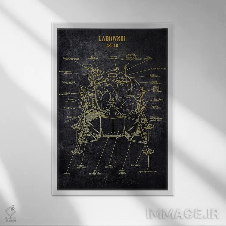 تابلو دکوراتیو آپولو اثر جوزف فرناندو - نمای قابدار سفید