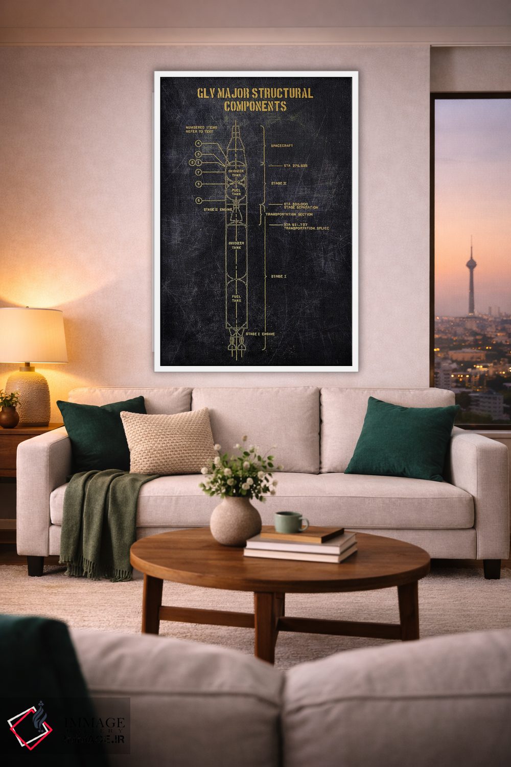 تابلو دکوراتیو ساختار اصلی GLV اثر جوزف فرناندو - D1W