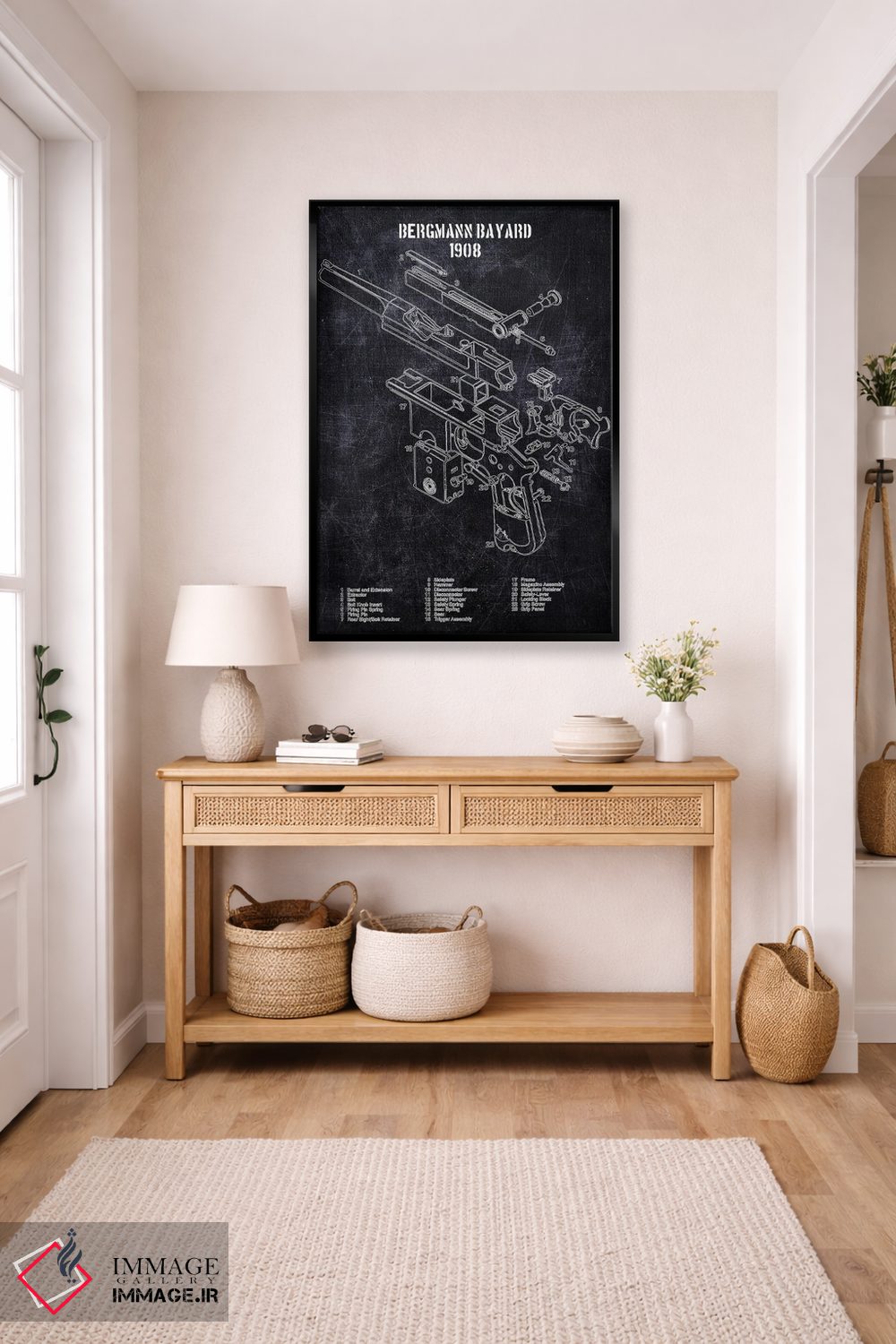 تابلو دکوراتیو برگمان بایارد اثر جوزف فرناندو - D5B