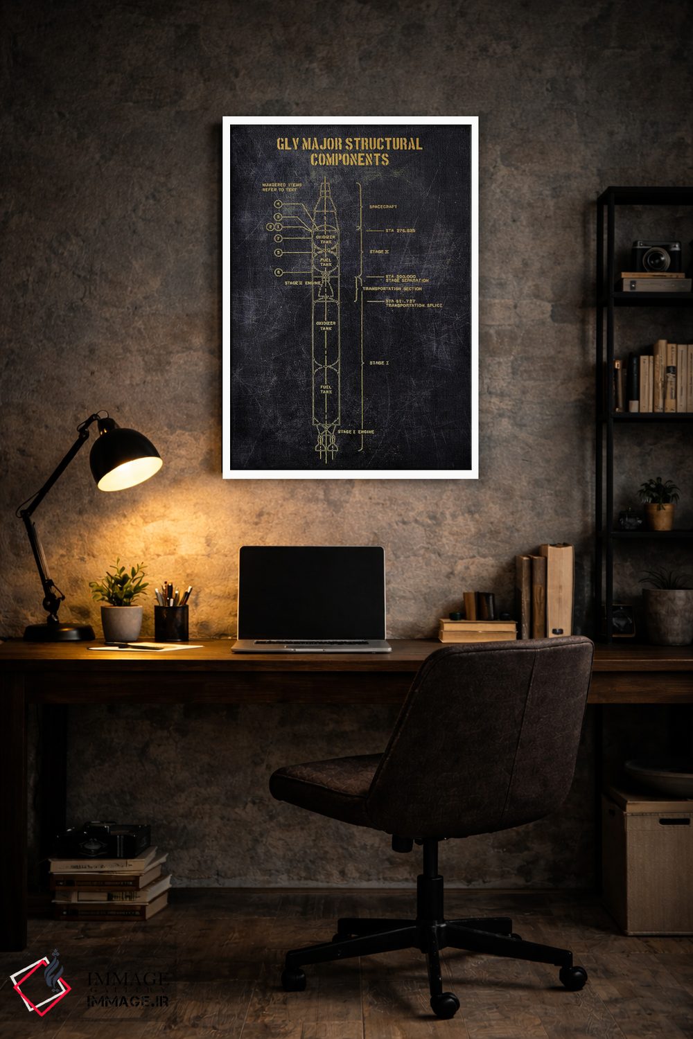 تابلو دکوراتیو ساختار اصلی GLV اثر جوزف فرناندو - D5W