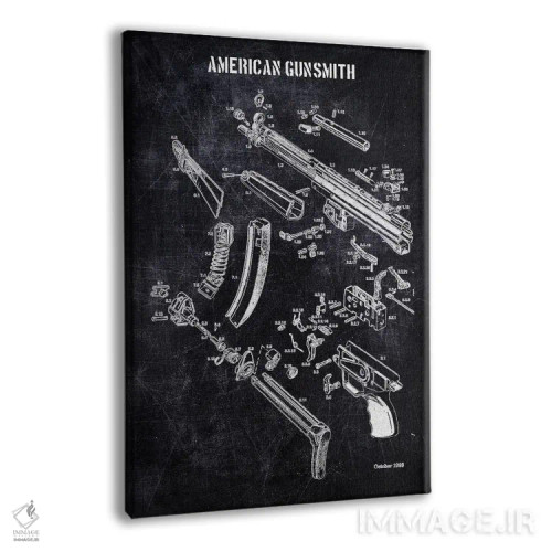 تابلو دکوراتیو سازنده اسلحه آمریکایی اثر جوزف فرناندو - نمای پرسپکتیو محصول