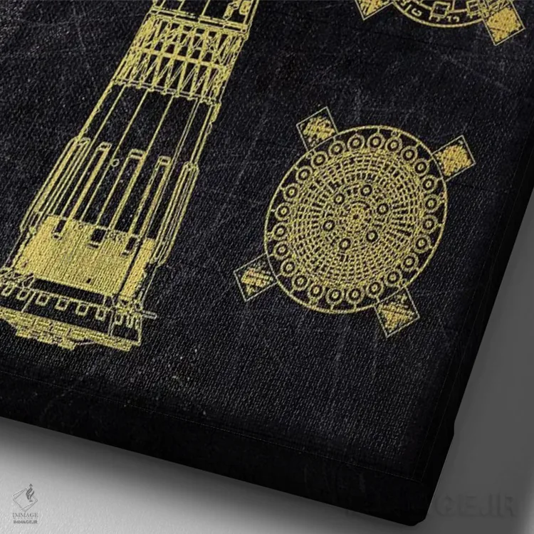 تابلو دکوراتیو N1 شوروی اثر جوزف فرناندو - نمای نزدیک بافت بوم