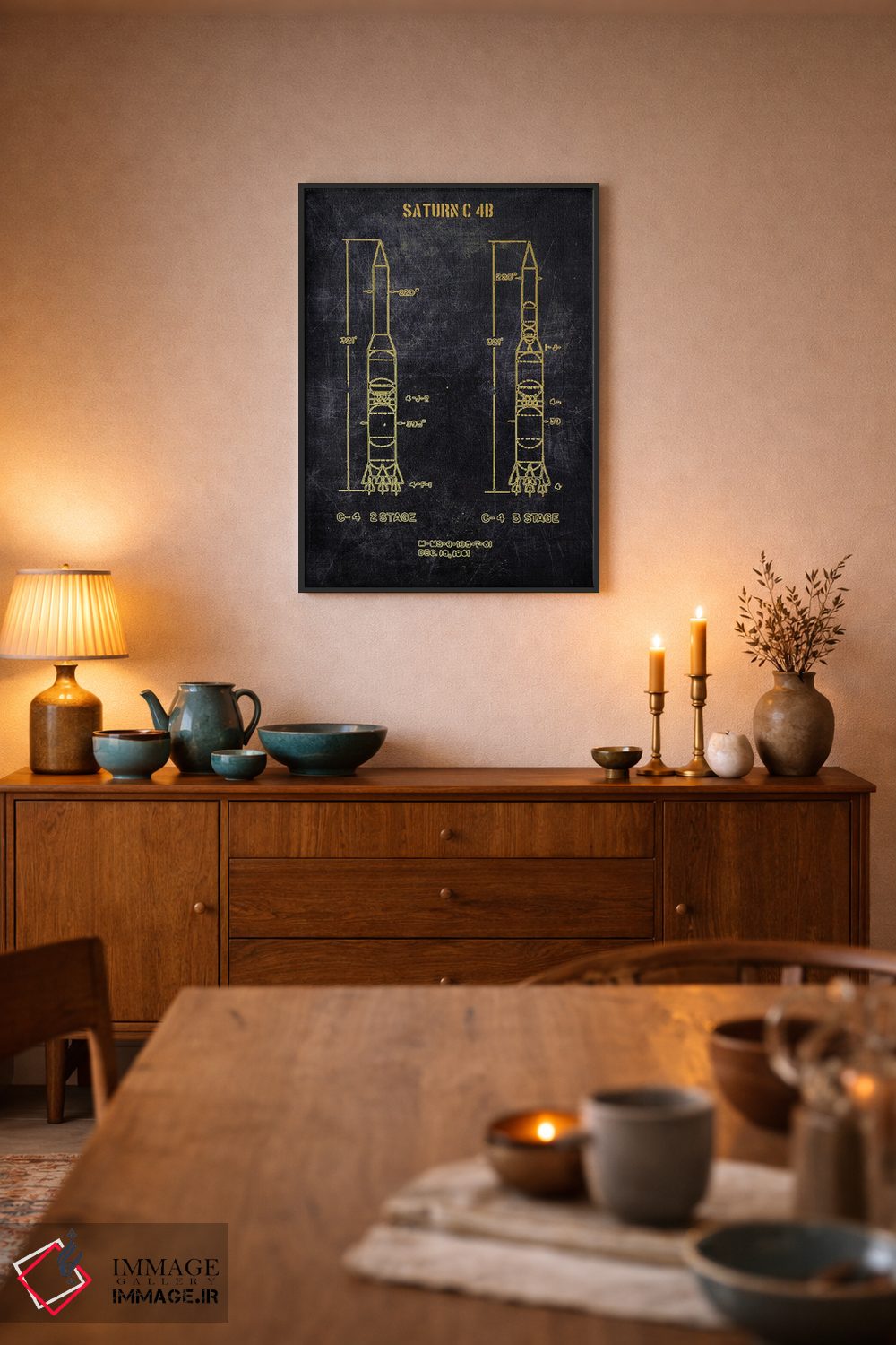 تابلو دکوراتیو ساترن C 4B اثر جوزف فرناندو - D6B