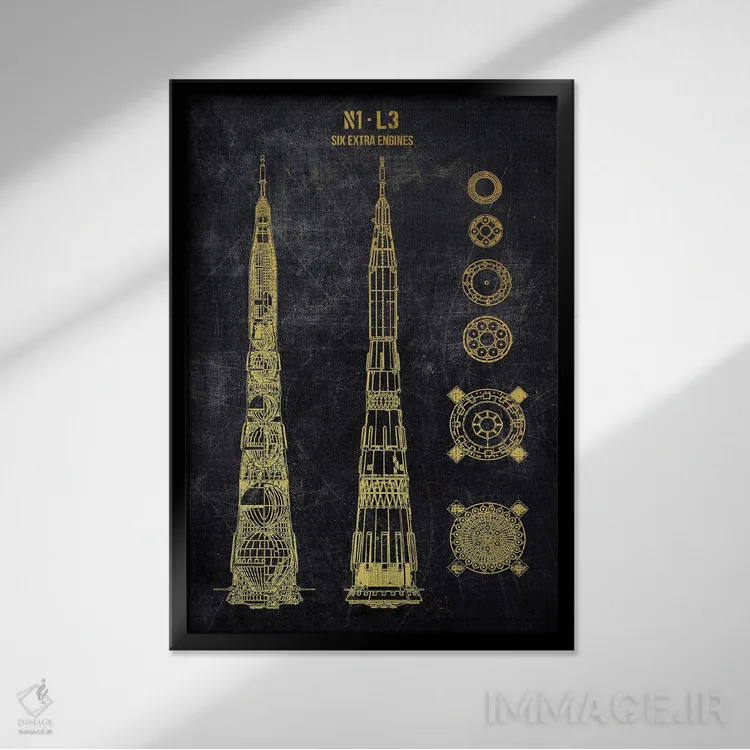 تابلو دکوراتیو N1 شوروی اثر جوزف فرناندو - نمای قابدار مشکی