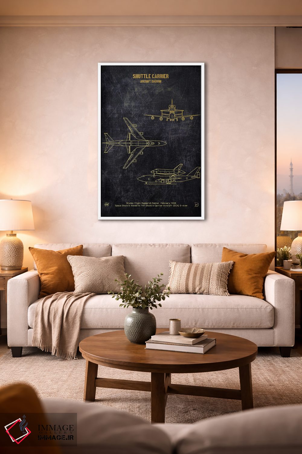 تابلو دکوراتیو ناو هواپیمابر اثر جوزف فرناندو - D1W