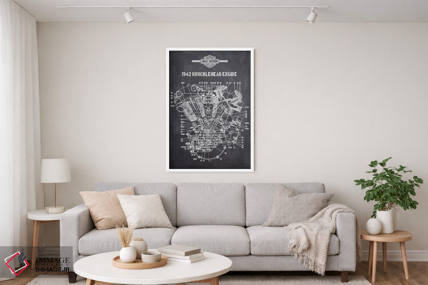 تابلو دکوراتیو موتور ناکل هد ۱۹۴۲ اثر جوزف فرناندو - D4W