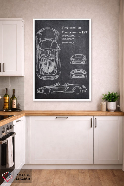 تابلو دکوراتیو پورشه کاررا GT اثر جوزف فرناندو - D3W