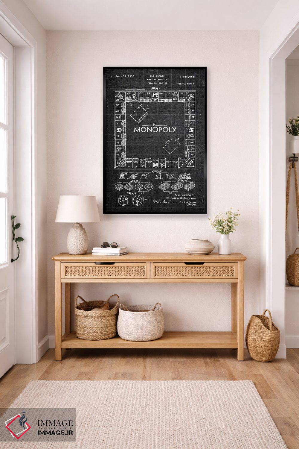 تابلو دکوراتیو بازی رومیزی اثر جوزف فرناندو - D5B