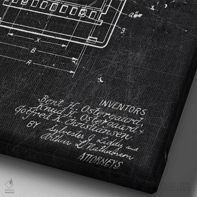 تابلو دکوراتیو 823,476,نوار فیلم شماره ۲۸۲۳۴۷۶ اثر جوزف فرناندو - نمای نزدیک بافت بوم