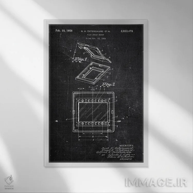 تابلو دکوراتیو 823,476,نوار فیلم شماره ۲۸۲۳۴۷۶ اثر جوزف فرناندو - نمای قابدار سفید