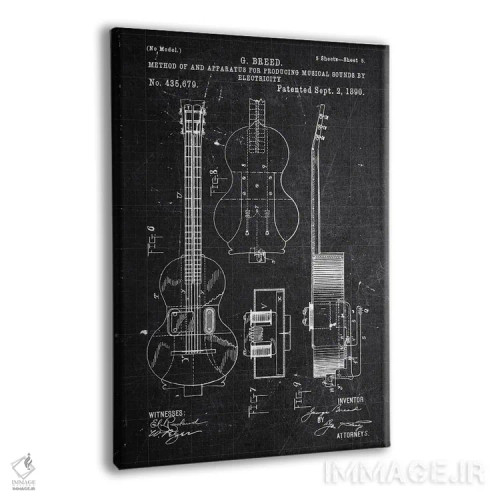 تابلو دکوراتیو صداهای موسیقیایی اثر جوزف فرناندو - نمای پرسپکتیو محصول