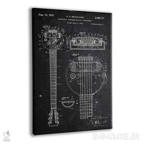 تابلو دکوراتیو ساز موسیقی اثر جوزف فرناندو - نمای پرسپکتیو محصول