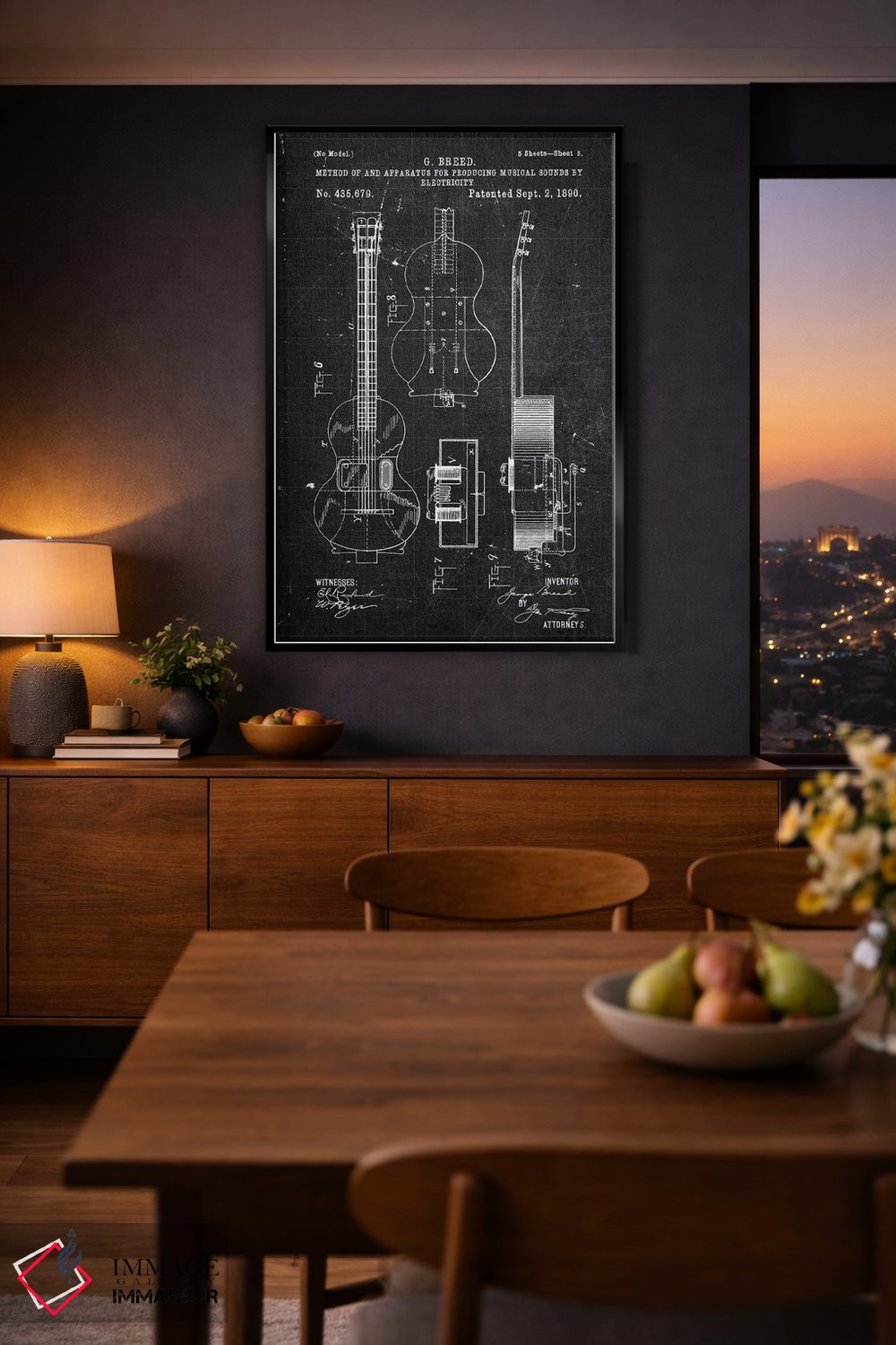 تابلو دکوراتیو صداهای موسیقیایی اثر جوزف فرناندو - D2B