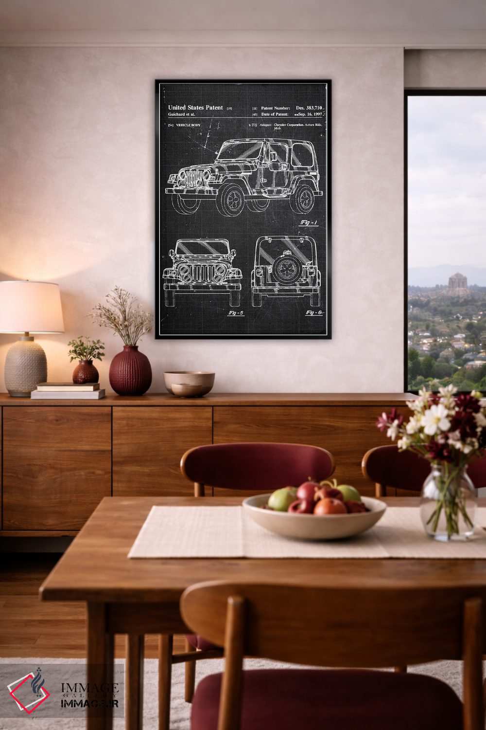 تابلو دکوراتیو جیپ رانگلر اثر جوزف فرناندو - D2B