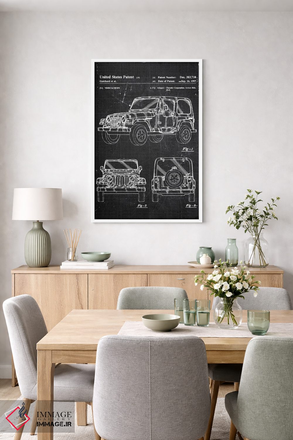 تابلو دکوراتیو جیپ رانگلر اثر جوزف فرناندو - D4W