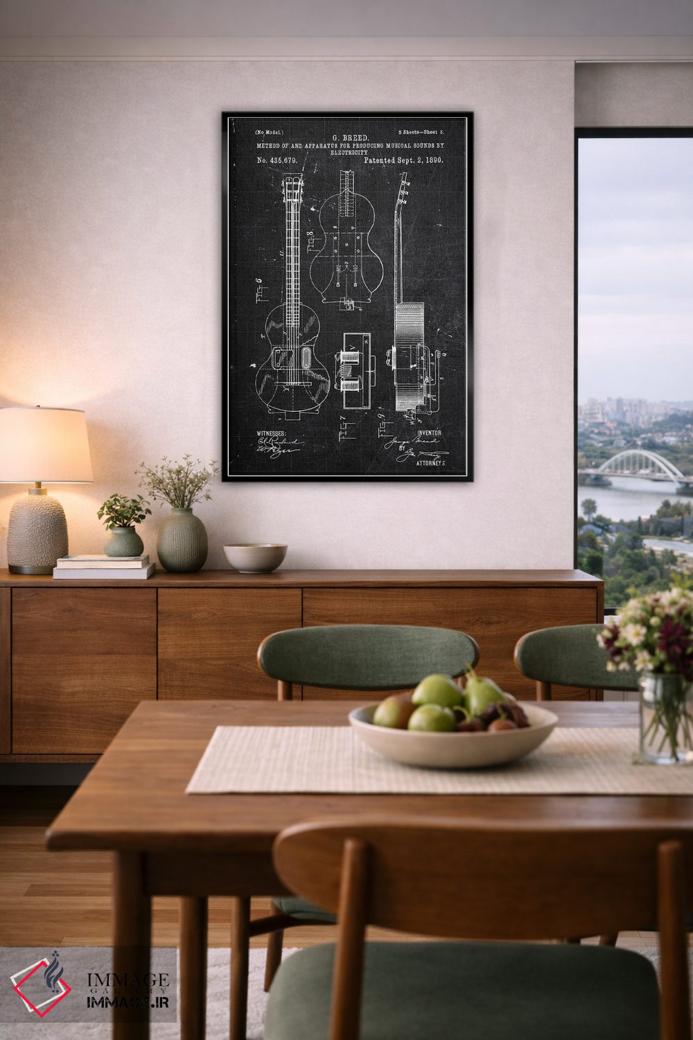 تابلو دکوراتیو صداهای موسیقیایی اثر جوزف فرناندو - D6B