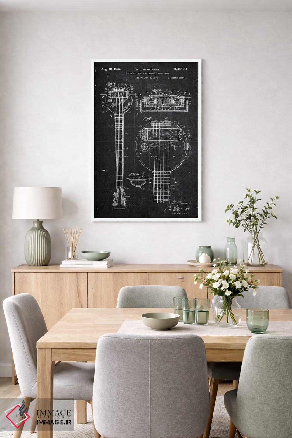 تابلو دکوراتیو ساز موسیقی اثر جوزف فرناندو - D5W