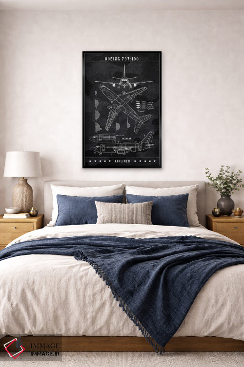 تابلو دکوراتیو بوئینگ ۷۳۷-۱۰۰ اثر جوزف فرناندو - D6B